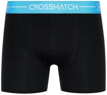 crosshatch Heren Astral Boxershorts (Set van 3) (Zwart)