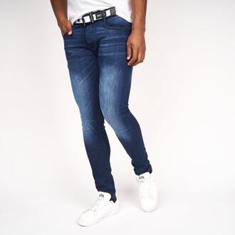 crosshatch Heren Barbeck Slim Jeans (Donkere wasbeurt) Navy/blauw - 34W/30L