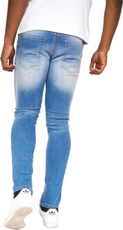 crosshatch Heren Barbeck Slim Jeans (Lichte wasbeurt) Middelblauw - 36W/32L