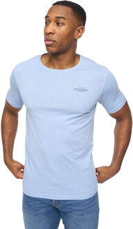 crosshatch Heren Basicnatural T-shirt (Pakket van 5) (Wit/Marineblauw/Denim/Blauw/Grey Marl)