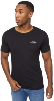 crosshatch Heren Basicstandard T-shirt (5-pack) (Wit/Zwart/Grijs Marl) - maat L