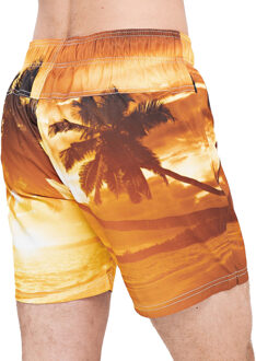 crosshatch Heren Beach Dream Sunset Zwemshort (Oranje)