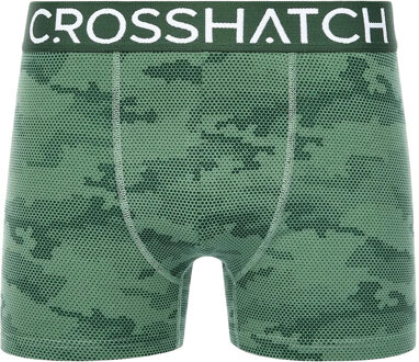 crosshatch Heren Bresler Boxershorts (Set van 3) (Groen)