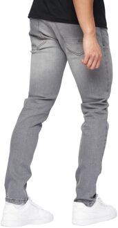 crosshatch Heren Buraca Slim Jeans (Grijs wasgoed) Donkergrijs - 40W/30L