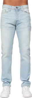 crosshatch Heren Buraca Slim Jeans (Lichte wasbeurt) - maat Middelblauw