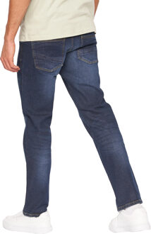 crosshatch Heren Cadman Rechte Jeans (Donkere wasbeurt) Navy/blauw