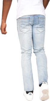 crosshatch Heren Cadman Rechte Jeans (Lichte wasbeurt) Middelblauw - 38 Normaal