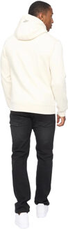 crosshatch Heren Campbox Hoodie (Gebroken Wit)