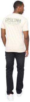 crosshatch Heren Campbox T-Shirt (Off White) Gebroken wit - L