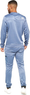 crosshatch Heren Catmoore Crew Neck Track Top (Staalblauw)
