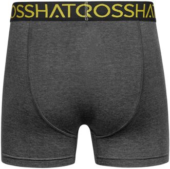 crosshatch Heren Chasma Boxershorts (Set van 3) (Houtskool)