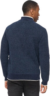 crosshatch Heren Coldwell Chenille Halve Zip Trui (Marineblauw) Navy