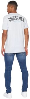 crosshatch Heren Cronstand Logo T-Shirt (Lichtblauw) - S