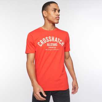 crosshatch Heren Crosshatch 5-Pack Weymouth T-Shirts in Multi-kleur Veelkleurig - L