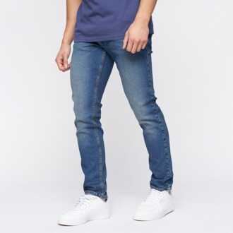 crosshatch Heren Crosshatch Buraca Slim-Fit Jeans in Blauw - 40W/30L
