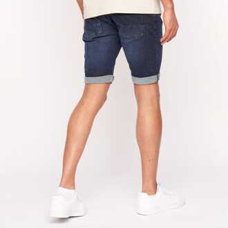 crosshatch Heren Crosshatch Reestier Denim Shorts in Blauw