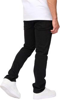 crosshatch Heren Draker Straight Leg Jeans (Zwart)