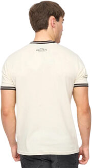 crosshatch Heren Fillberts T-shirt (Gebroken wit) - maat L
