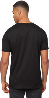 crosshatch Heren Flomax geassorteerde ontwerpen T-shirt (pak van 5) (Veelkleurig) - maat M Wit/Zwart