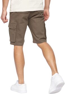 crosshatch Heren Frentons Cargo Korte Broek (Kaki Bruin) - L