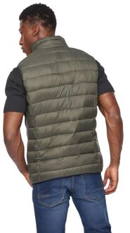 crosshatch Heren Gattering Gilet (Olijf) - L
