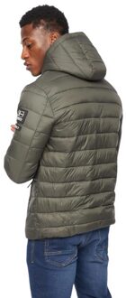 crosshatch Heren Gattering Jas (Olijf) - 2XL