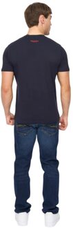 crosshatch Heren Hellmere T-Shirt (Marineblauw) Navy