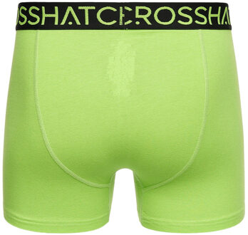 crosshatch Heren Highlighter Boxer Shorts (Pack of 3) (Groen/rood)