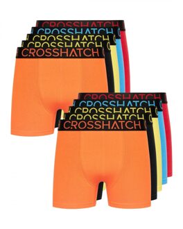 crosshatch Heren Highlighter Boxershorts (Set van 12) (Veelkleurig) Groen