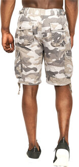 crosshatch Heren Jimster Camo Cargo Shorts (Houtskool)