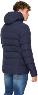 crosshatch Heren Kampleys gewatteerd jack met reliëf (Marine) - maat XL Navy