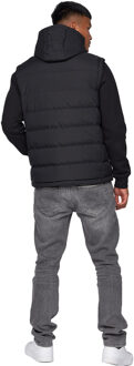 crosshatch Heren Kampnew Gilet met reliëf (Zwart)