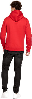 crosshatch Heren Karver Hoodie (Rood/zwart)