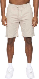 crosshatch Heren Kathos Cargo Korte Broek (Set van 2) (Beige/Zwart) - 3XL