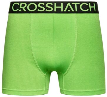 crosshatch Heren Knightling MVE Boxershorts (Set van 3) (Groen/zwart/grijs)