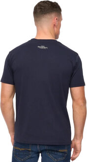 crosshatch Heren Kratmoss T-shirt (Marineblauw) Navy