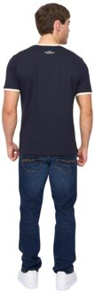 crosshatch Heren Lamtopi T-Shirt (Marine) Navy