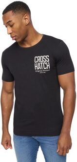 crosshatch Heren Logotime T-Shirt (Verpakking van 5) (Zwart/Mint/Marineblauw/Wit/Grey Marl)