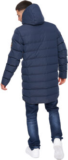 crosshatch Heren Longkamp Jas (Marine) - maat L Navy