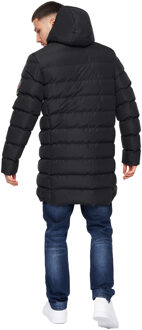 crosshatch Heren Longkamp Jas (Zwart) - maat 2XL