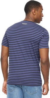 crosshatch Heren Loppins T-shirt (Navy)