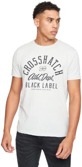 crosshatch Heren Luckmoore Assorted Designs T-shirt (Set van 5) (Wit/Oranje/Zwart/Grijs/Navy Blue) - S