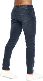 crosshatch Heren Malcolm Slim Jeans (Donkere wasbeurt) Navy/blauw - 36W/30L