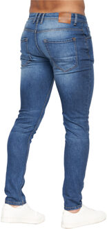 crosshatch Heren Malcolm Slim Jeans (Stone Wash) Navy/blauw - 38W/34L