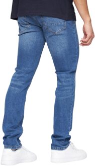 crosshatch Heren Malcom Slim Jeans (Blauw) - 40 Normaal