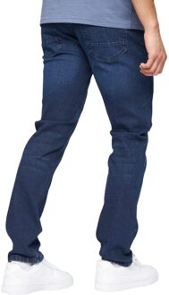 crosshatch Heren Malcom Slim Jeans (Donkerblauw)