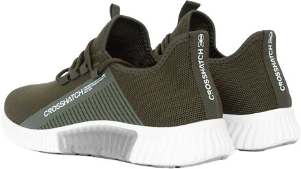 crosshatch Heren Nimbus Trainers (Olijf) - EU 46 / UK 11