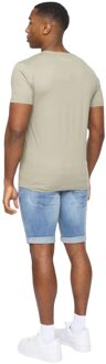 crosshatch Heren Offaxis T-Shirt (Salie) Grijs