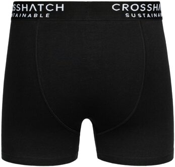 crosshatch Heren Orlander Boxershorts (Set van 5) (Zwart/Blauw/Mustard/Wit) - S
