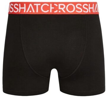 crosshatch Heren Payso Boxershorts (Pack of 3) (Rood) - S